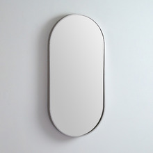 Modern 91cm Oblong Aluminium Wall Mirror